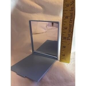 Vintage Estee Lauder Makeup Mirror, Travel Folding Blue